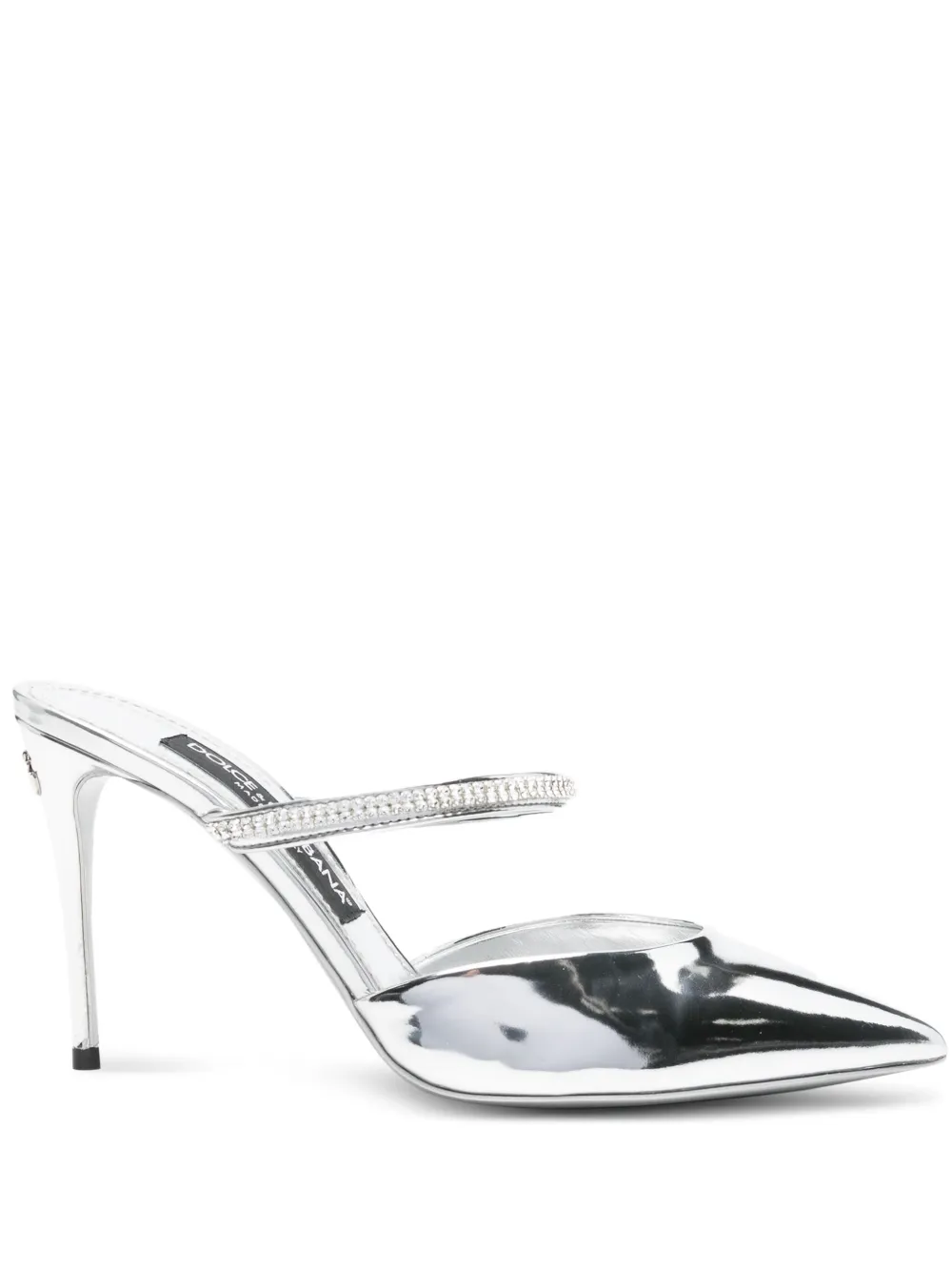 crystal-embellished pointed-toe mules