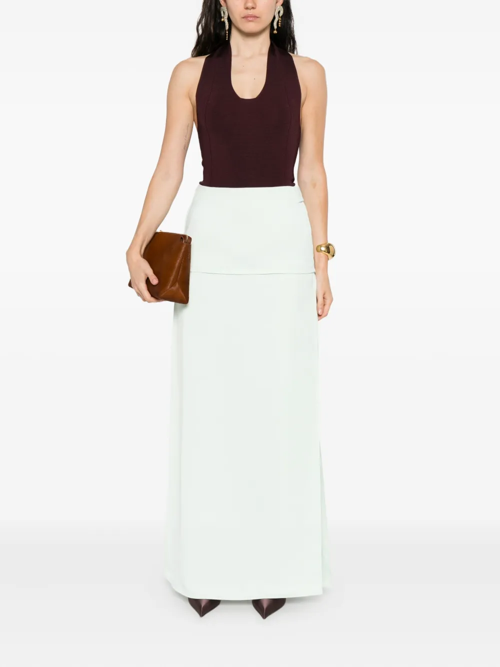 Jil Sander Pre-Owned Straight rok - Groen