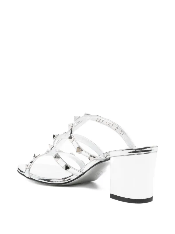 VALENTINO スリングバックサンダル ロックスタッズ レザーサンダル 36