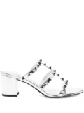Valentino Garavani Pre-Owned Rockstud leather sandals - Silver