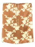 Versace Pre-Owned 2024 Wild Roses satin skirt - Brown