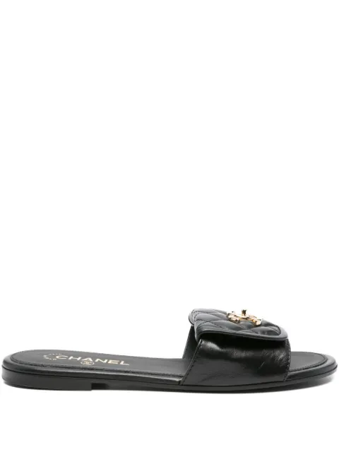 CHANEL Pre-Owned quilted lambskin sandals