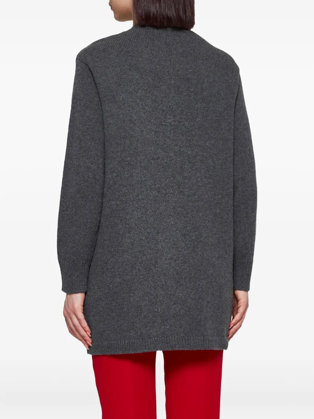 Pre-owned Valentino Button-down Cardigan In Gray