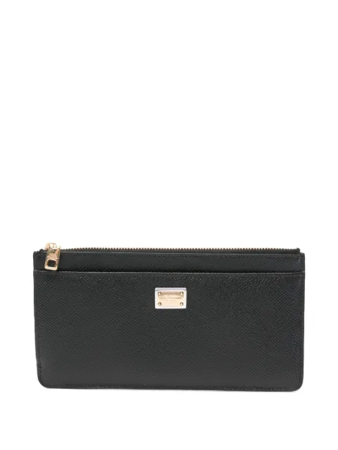 Dolce & Gabbana Pre-Owned logo-plaque zip purse