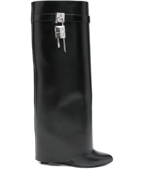 Givenchy Pre-Owned 2024 Lock Detail Calf Leather boots
