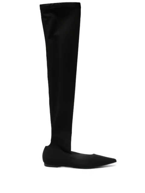 Dolce & Gabbana Pre-Owned 2024 thigh-high pointed-toe boots