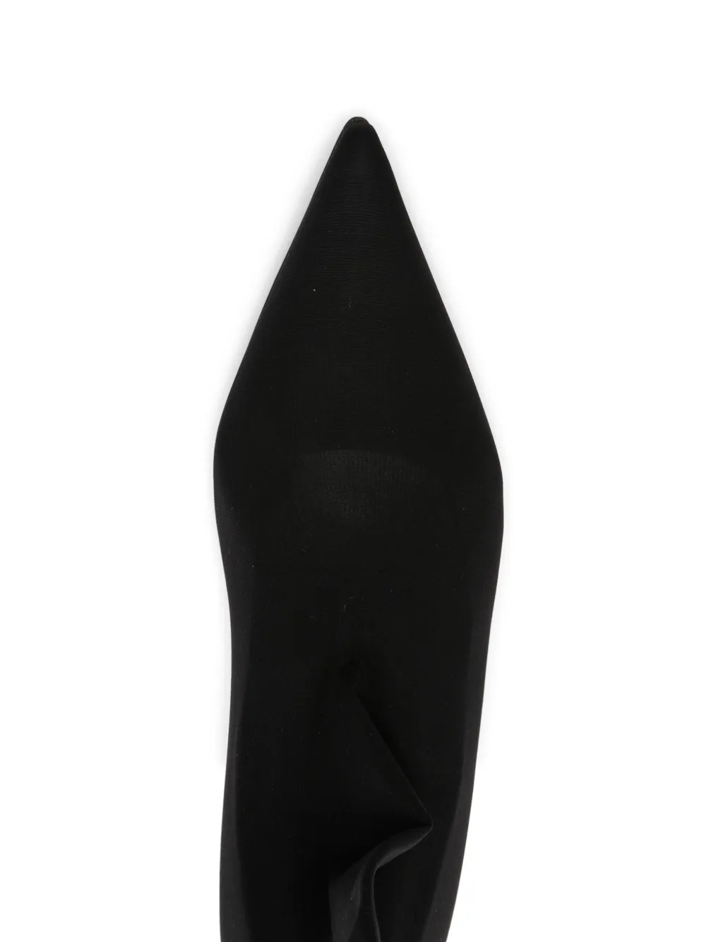 Pre-owned Dolce & Gabbana 2024 Thigh-high Pointed-toe Boots In Black