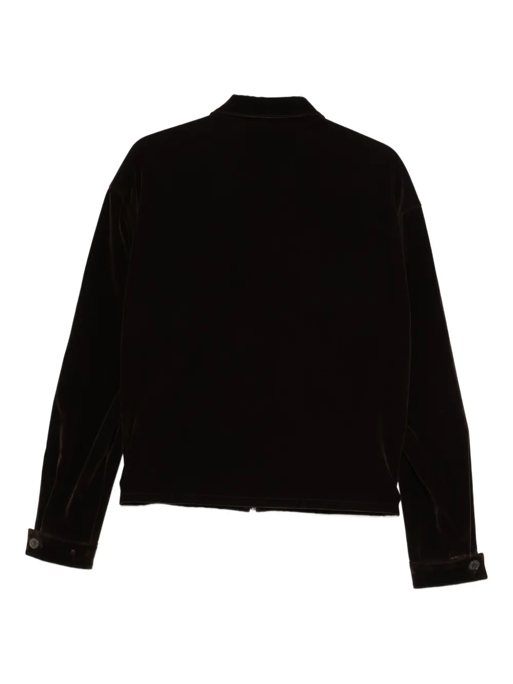 Prada Pre-Owned velvet zip jacket | Bomber Jackets | Image 2
