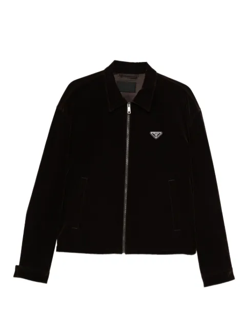 Prada Pre-Owned velvet zip jacket