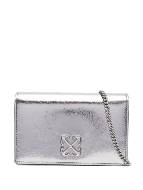 Off-White Pre-Owned Jitney leather clutch bag