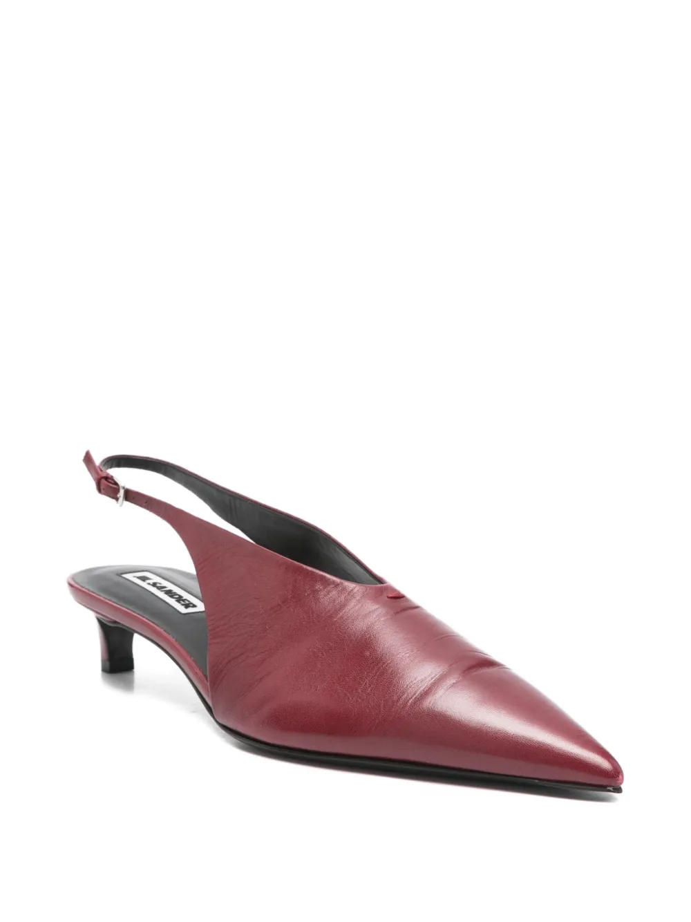 Jil Sander Pre-Owned 45mm leren slingback pumps - Rood