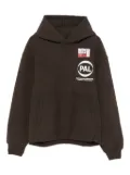 Pal Sporting Goods logo-patch kangaroo-pocket hoodie - Brown
