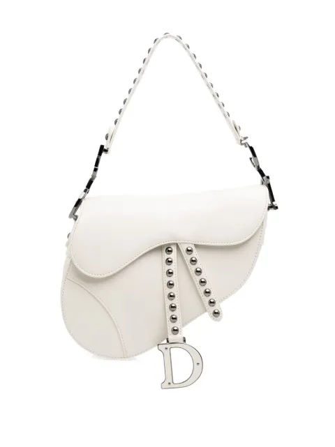 Christian Dior Pre-Owned 2022 Studded Leather Saddle Bag satchel