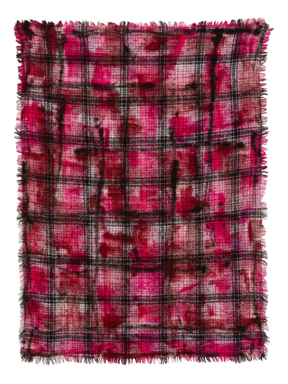 Faliero Sarti checked scarf Roze