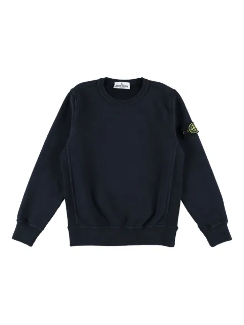 Stone Island Junior Compass-badge crew-neck sweatshirt