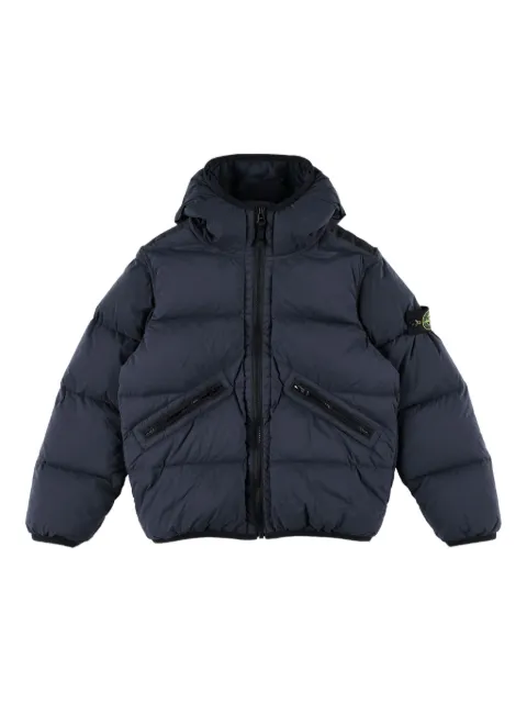 Stone Island Junior hooded puffer jacket