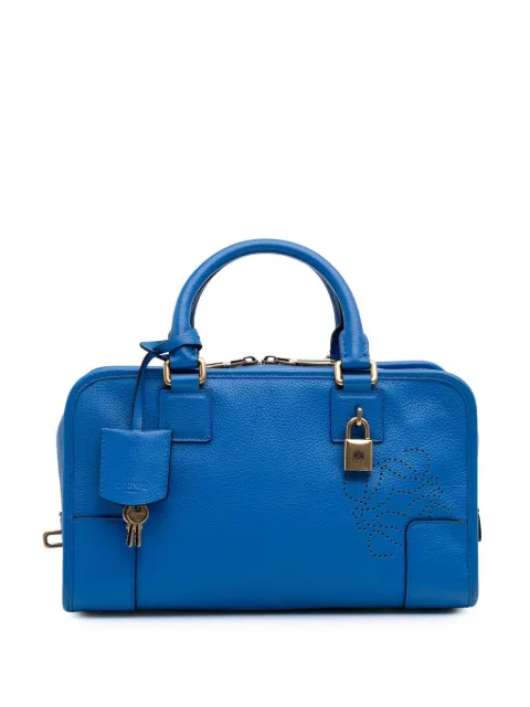 Loewe Pre-Owned 2013 리미티드 에디션 레더 아마조나 28 핸드백