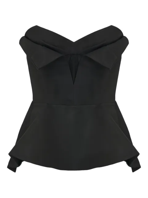 Alexander McQueen bow-detailed peplum top