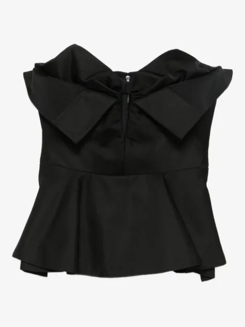 Alexander McQueen peplumtopp med rosett