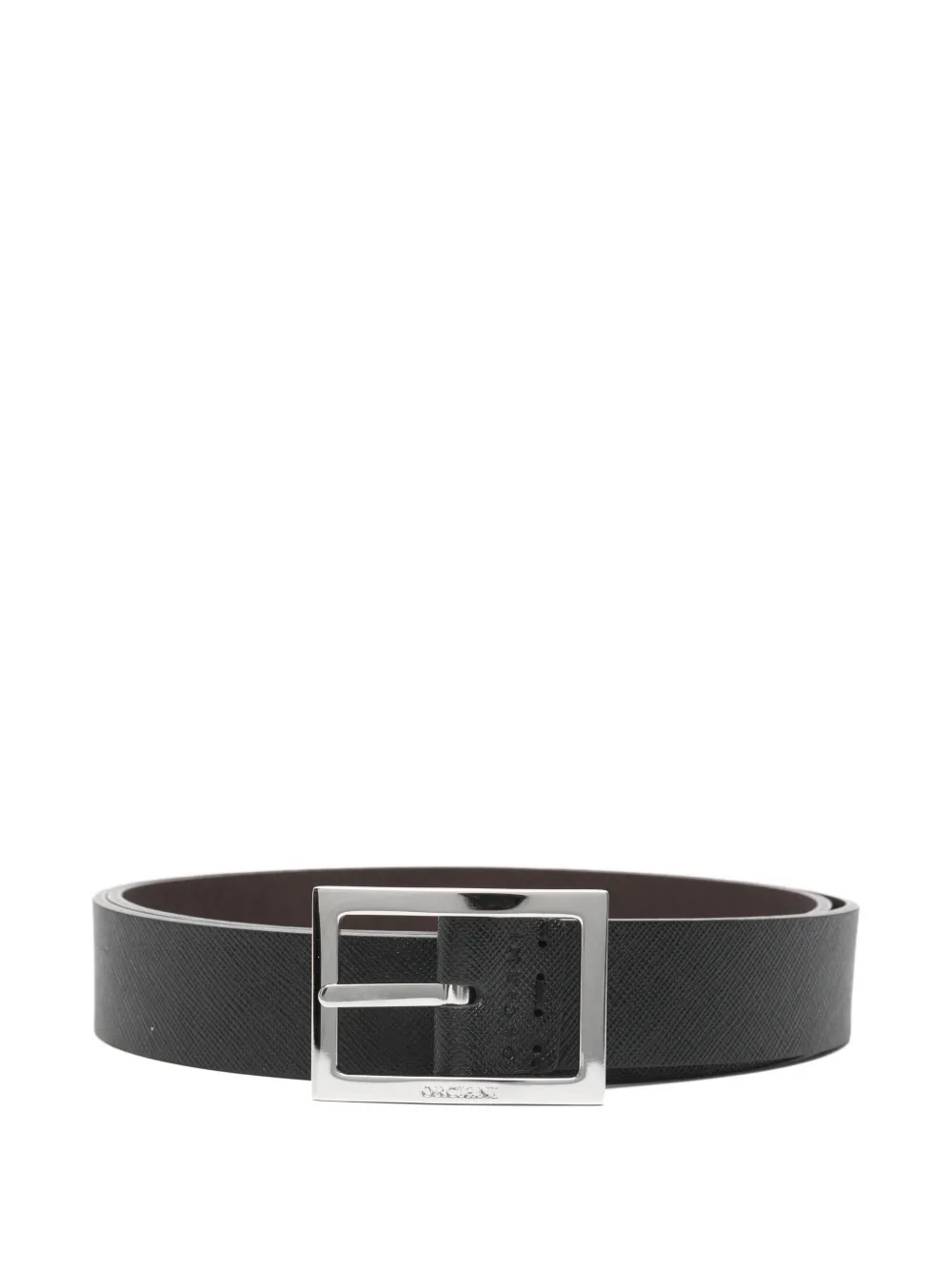 Orciani square buckle belt | noir | Image 1