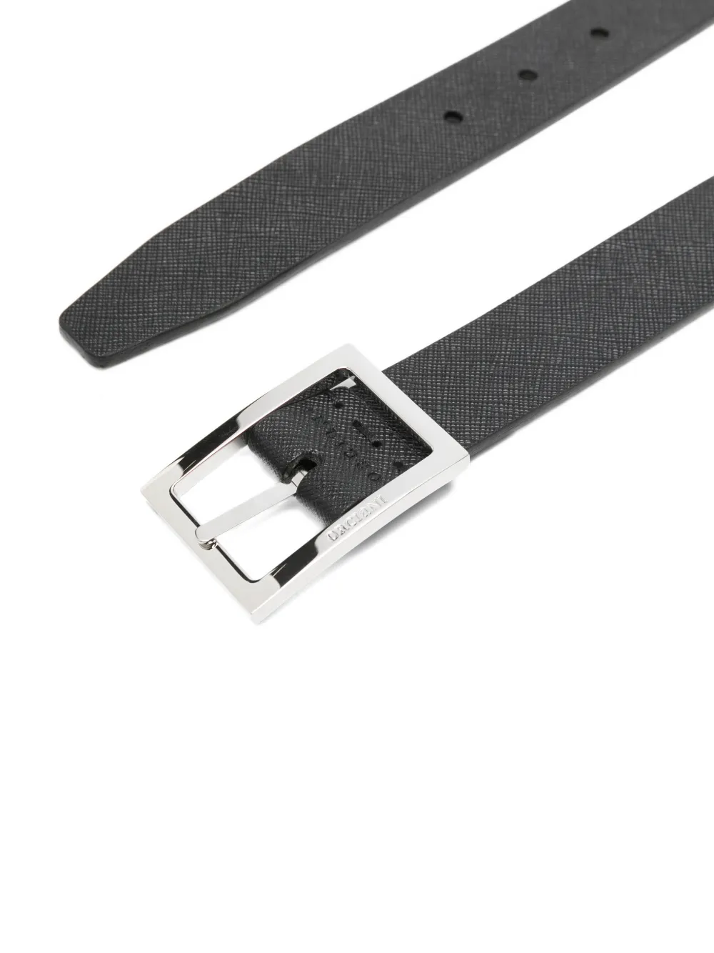 Orciani Riem met vierkante gesp Zwart