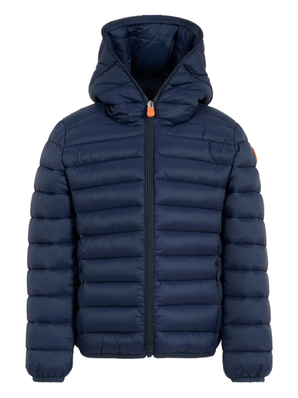 Save The Duck Kids hooded quilted jacket Blauw