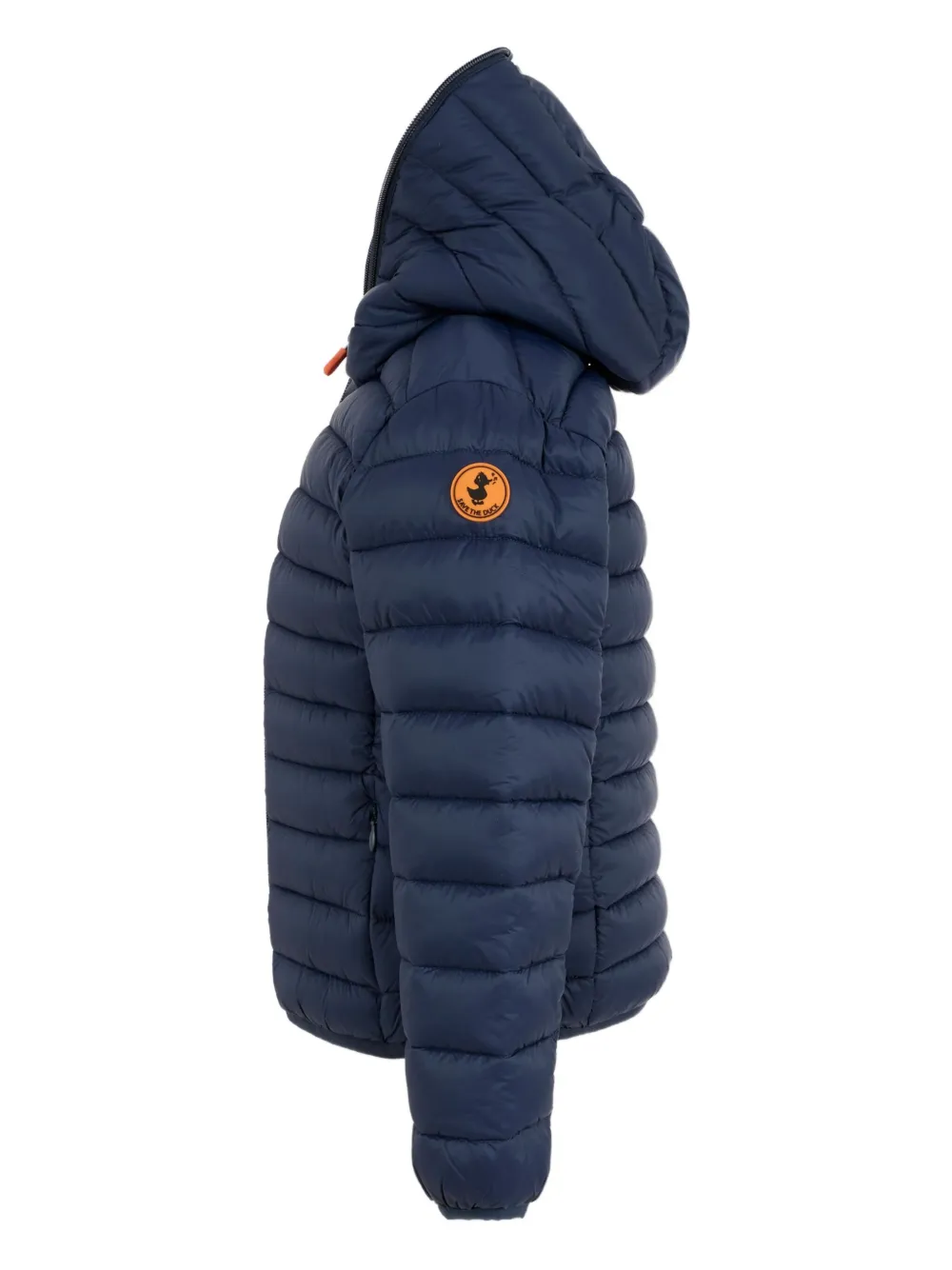 Save The Duck Kids hooded quilted jacket Blauw