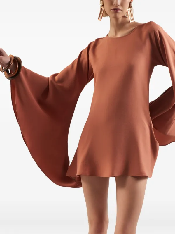 white christmas dresses Doting Bell Sleeve Cut-Out Midi Dress Blush main image 0