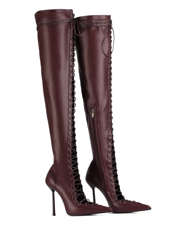 Cage 120mm knee-high boots
