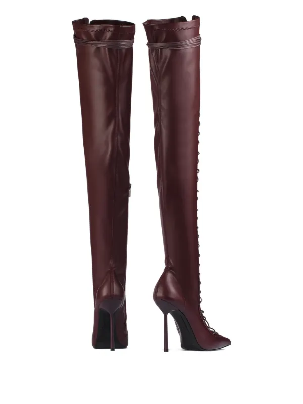 Cage 120mm knee-high boots