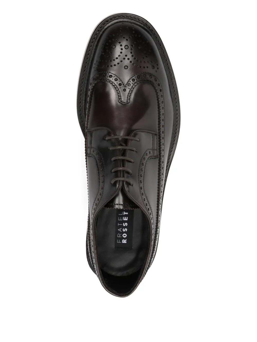 Fratelli Rossetti Wingtip loafers met veters Bruin