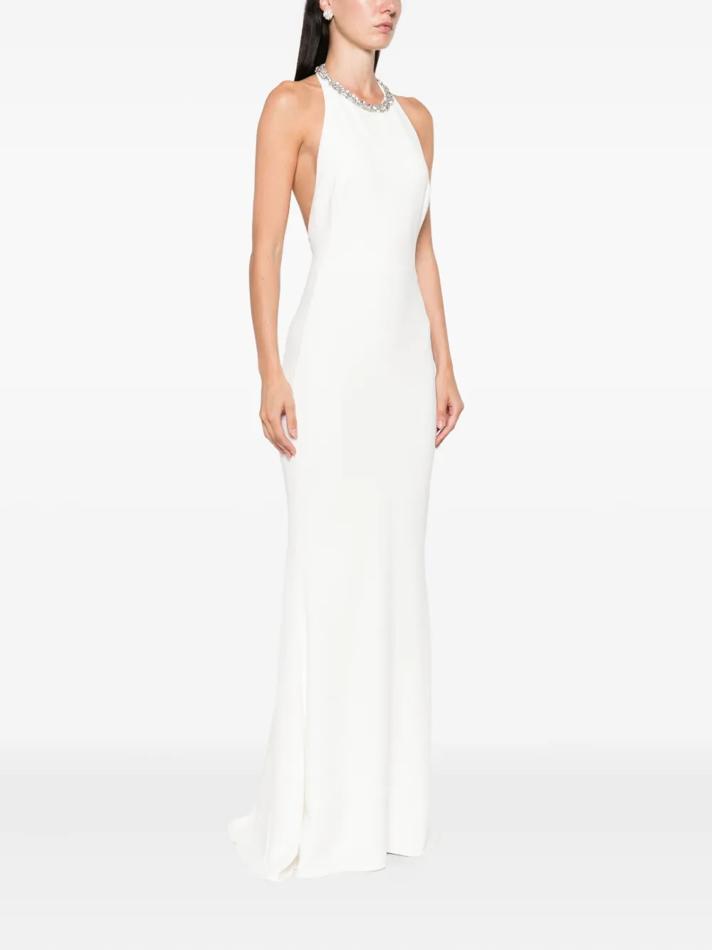 Givenchy Verfraaide jurk met halternek Wit