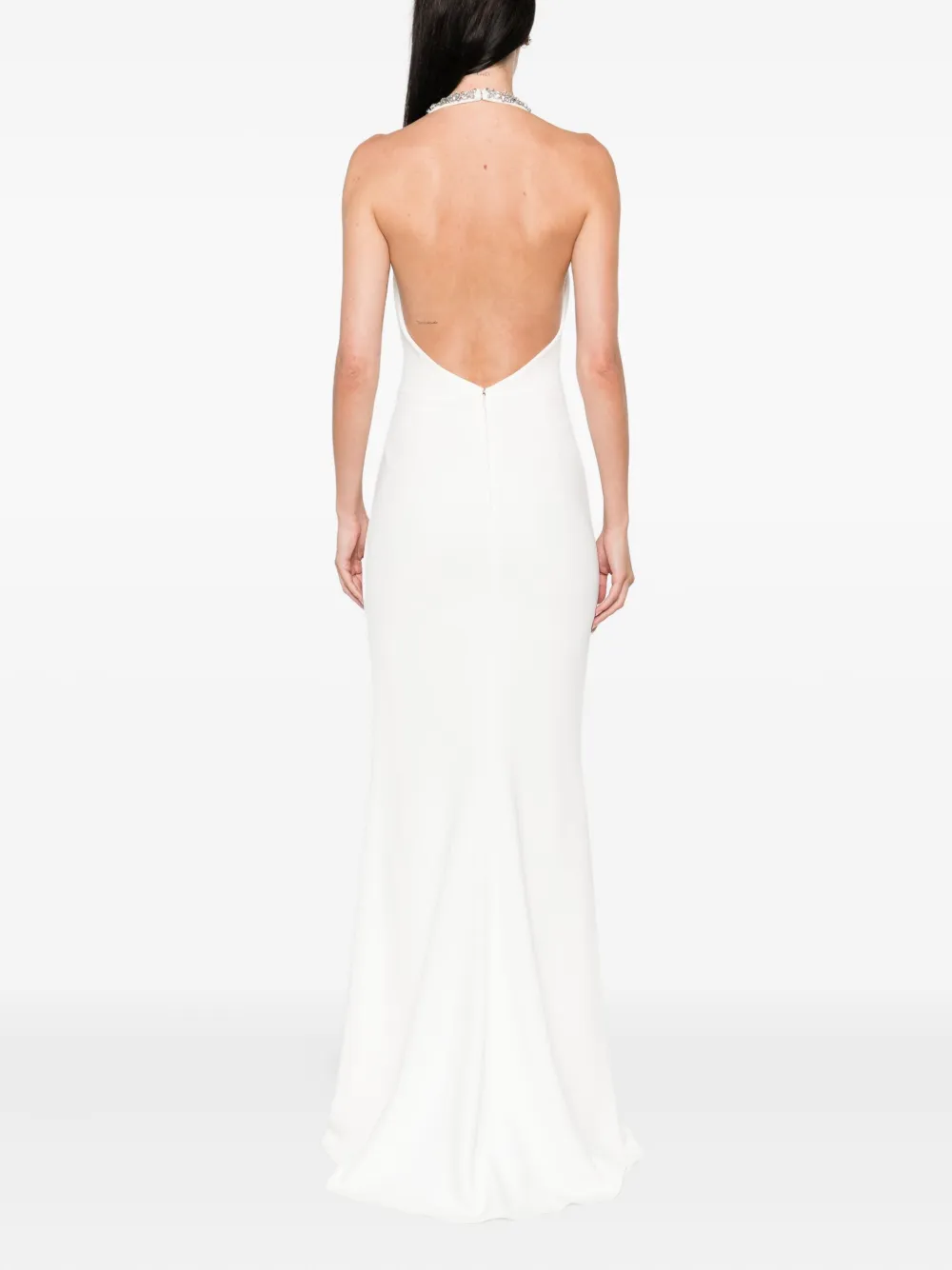 Givenchy Verfraaide jurk met halternek Wit
