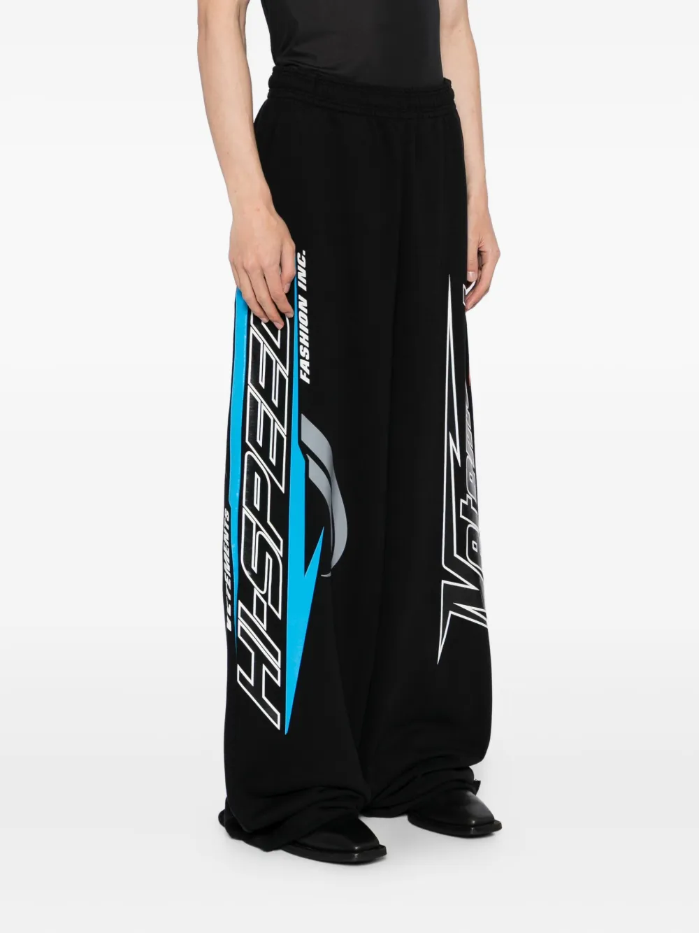 VETEMENTS Broek met grafische print Zwart