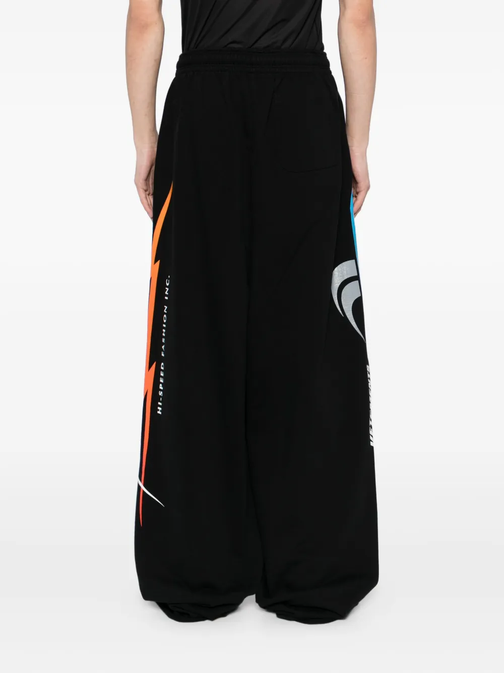 VETEMENTS Broek met grafische print Zwart
