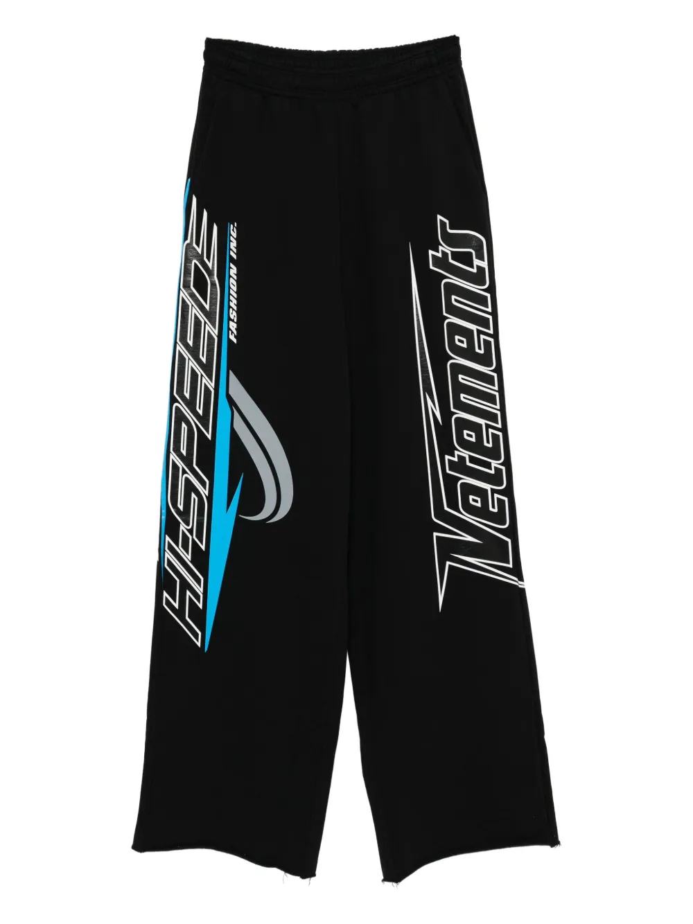 VETEMENTS Broek met grafische print Zwart