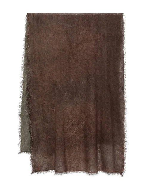 Faliero Sarti frayed-edge cashmere scarf