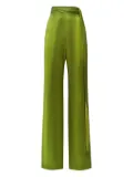 Taller Marmo Verdi silk fringe trousers - Green