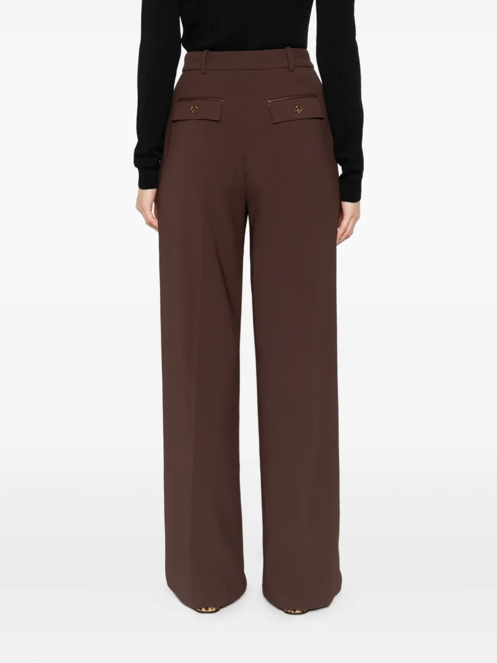 Elisabetta Franchi pleated trousers Bruin