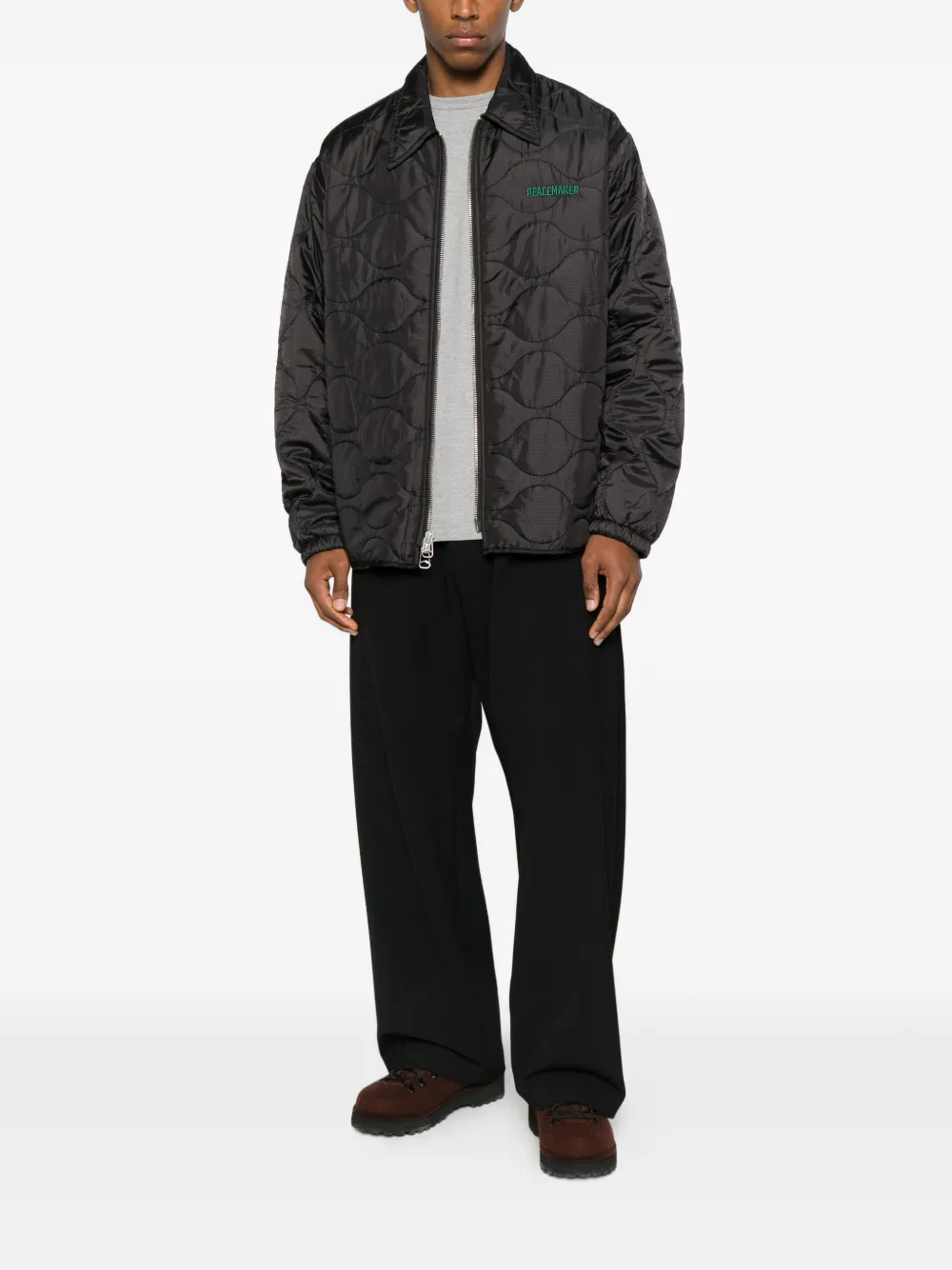 OAMC Camisa matelassê com fechamento por zíper | Camisa jaqueta | Image 2