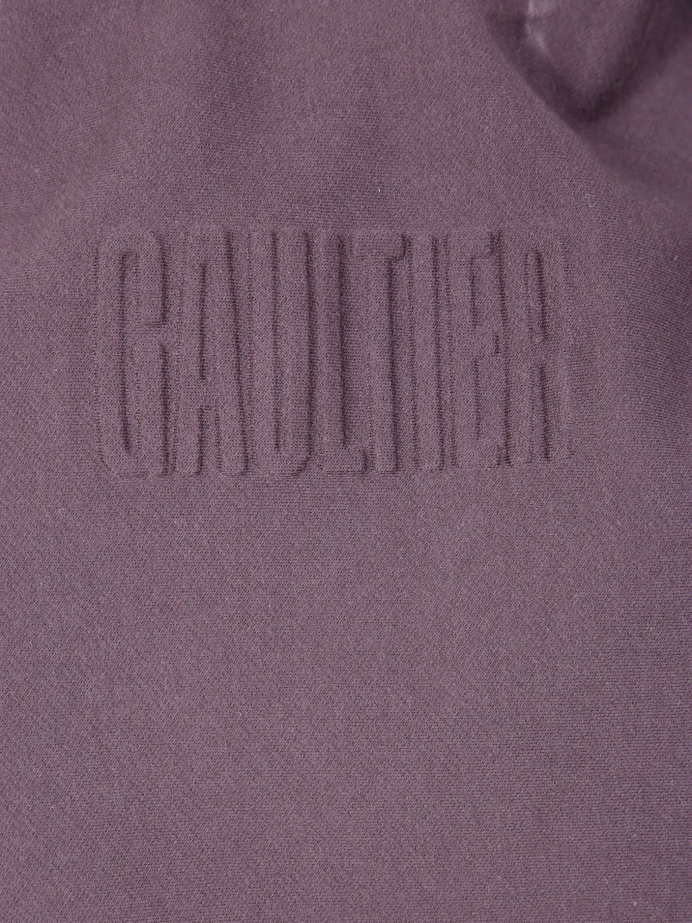 Jean Paul Gaultier embossed-logo hoodie Paars