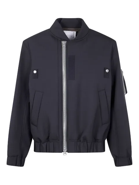 sacai zip-fastening pocket bomber jacket
