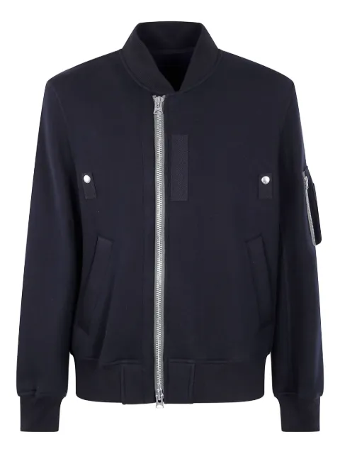 sacai zip-fastening pocket bomber jacket