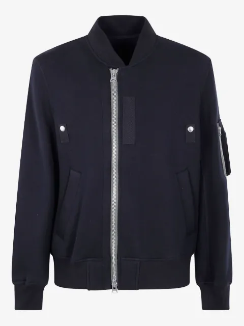sacai zip-fastening pocket bomber jacket