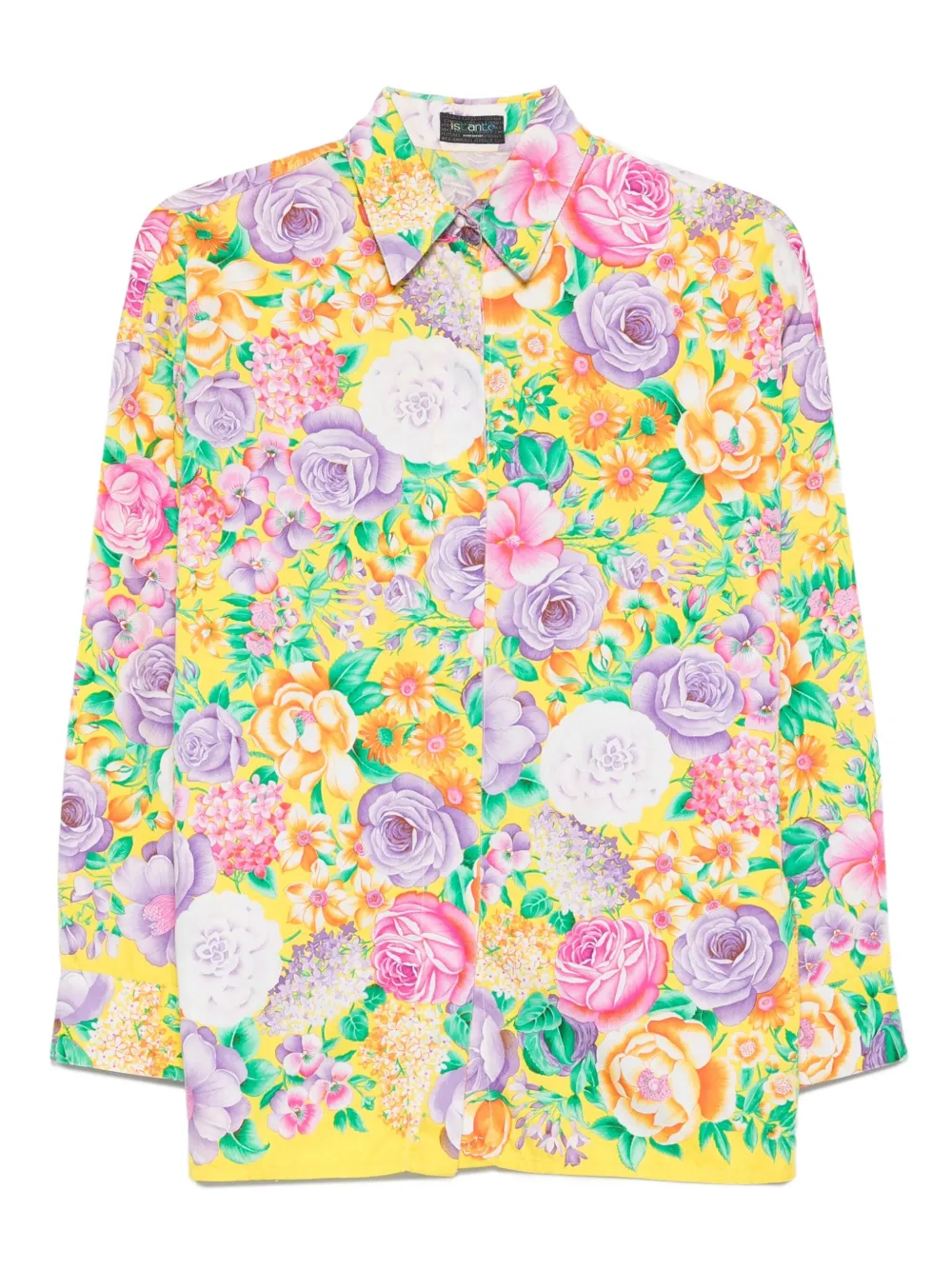 1990s floral-print shirt