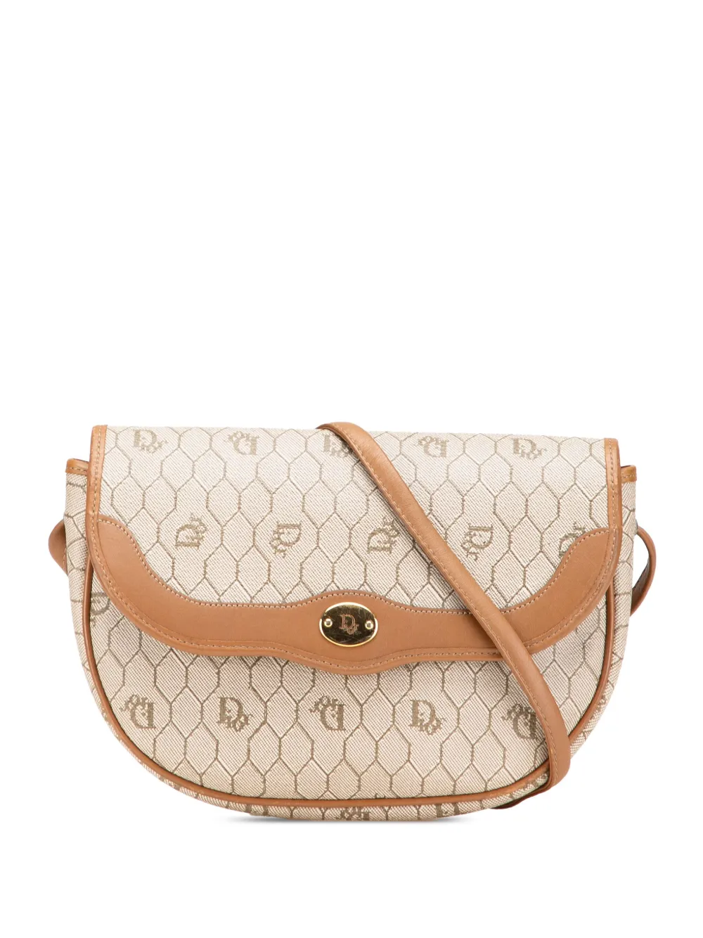 Christian Dior Pre-Owned 20th Century Honeycomb Coated Canvas crossbody bag | Brown | Image 1