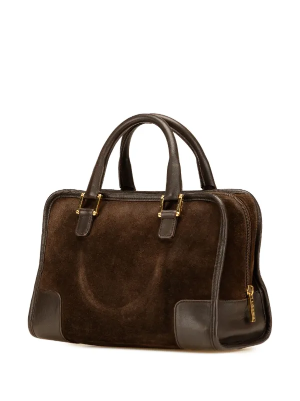 LOEWE ブラウン スエード ハンドバッグ　アマソナ 楽天市場】【バッグ】LOEWE ロエベ アマソナ28 ハンドバッグ