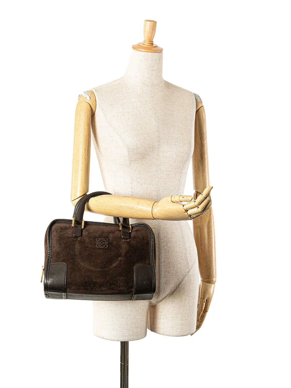 Loewe Pre-Owned 1990-2025 Suede Amazona 28 handbag | Pre-Owned | Image 2