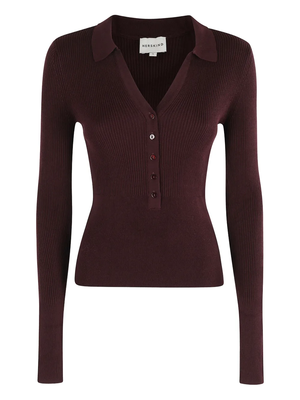 ribbed polo top