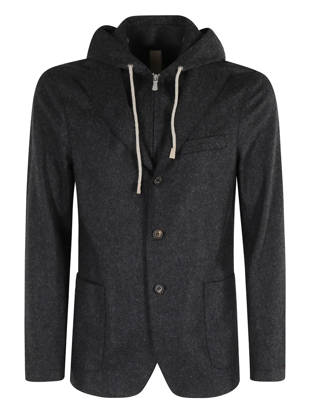 Eleventy hooded blazer Zwart